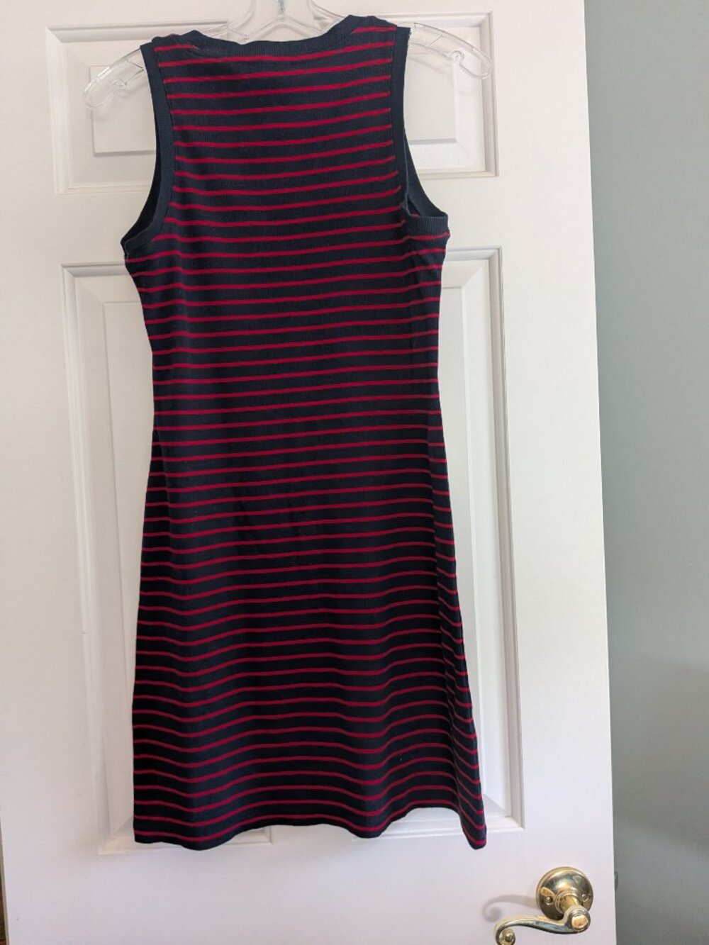 Tommy Hilfiger Navy/Red Stripe Sleeveless Tank Dress - Size M- Pre-owned - Picture 2 of 4